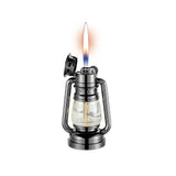 Retro Glow in The Dark Horse Light Inflatable Lighter with Grinding Wheel Inflatable Transparent Chamber LED Color Light Lighter
