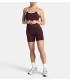 Women's High Waisted Leopard Print Yoga Shorts — Seamless Tummy Control Workout Biker Shorts for Gym, Fitness, and Running
