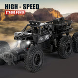 Six-Wheel Alloy RC Car Rock-Climbing 45° Inclination Four-Wheel Drive High-Resilience Shock All-Terrain Climbing Vehicle