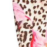 New Women's Dresses Summer Sexy Backless Print Leopard V-Neck Dress Streetwear Fashion Halter Lace-up Female Dresses Clothing