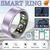 All Size（6-14） Smart Ring for Women Men Healthy Heart Rater Blood pressure Monitor Waterproof Take Photo Control Smartring Sport