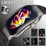 LAXASFIT New Bluetooth Call Smart Watch for Men 2.01" HD Curved Screen Sports Watch Health Monitor Smart Watch for Android iOS