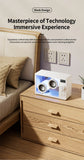 Mini Transparent Bluetooth Speaker Wireless Powerful Bass Music Box Soundbar with Colorful Atmosphere Light Support TF Card Play