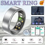 All Size（6-14） Smart Ring for Women Men Healthy Heart Rater Blood pressure Monitor Waterproof Take Photo Control Smartring Sport