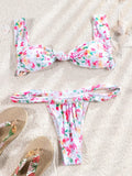 ZRTAK Two Piece Suit Bikinis 2026 Women Swimsuit Push Up Bathing Suit Sexy Bikinis Sets Swimwear Print Beachwear Solid Biquinis