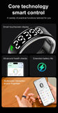 Smart Ring Display Screen and Touch, Wireless Charging,Smart Control,Health Manager,5ATM Waterproof For Men Women New Rings