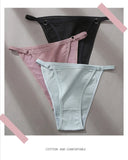 FINETOO 3Pcs/set Women's Cotton Panties Low Waist Bikini Briefs M-2XL Ladies Underwear Female Soft Solid Underpants Lingerie New