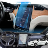 Tempered Glass Screen Protector Film For Tesla Model S 2014-2021  17 inch Car gps Navigation radio  anti-scratch accessories