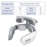 TENS Pulse Neck Massage Household Cervical Spine Massager Wireless Smart Sholder Cervical Massager Heating Muscle Punch Beating