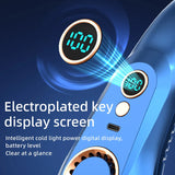 3000mA Portable Mini Hanging Neck Fan Bladeless Neckband Fan Digital Display Power Air Cooler USB Rechargeable Electric Fans