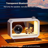 DIY Transparent Bluetooth Speaker RGB Colorful Lighting Computer Subwoofer Desktop Audio with High Volume Display BT AUX Play