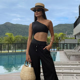 One Shoulder 2026 Sexy Women One Piece Swimsuit Female Swimwear Biquini High Waist Monokini Swimming Suit Bathing Suit Beachwear