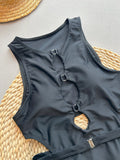 New Sexy High Cut One Piece Swimsuit For Women Hollow Out Swimwear Female Bodysuit Monokini Backless Bathing Suit Beachwear
