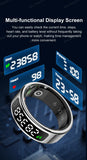 New R11 Smart Ring Men Women LED Display Screen Heart Rate Blood Oxygen Monitoring Waterproof Multi Sports Modes Smartrings