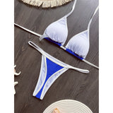 G-string Thong Brazilian Bikini Women Swimwear Female Swimsuit Two-pieces Bikini Set Bather Brasil Flag Bathing Suit Beachwear