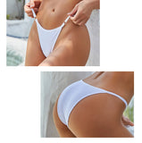 FINETOO 3Pcs/set Women's Cotton Panties Low Waist Bikini Briefs M-2XL Ladies Underwear Female Soft Solid Underpants Lingerie New