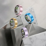 All Size（6-14） Smart Ring for Women Men Healthy Heart Rater Blood pressure Monitor Waterproof Take Photo Control Smartring Sport