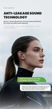 【HTC NE67】Bluetooth V6.0 Earphones AI Translator Earbuds TWS Earclip Wireless Headphones Portable with a Hanging Chain