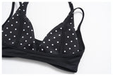 Women New Fake Two piece Yoga Bra Color Contrasting Back Sports Bra Gym Strap Hanging Neck Strap Fitness Bra Sports Bra Female