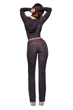 Gia 26SS Slim Fit Letter Printed Open Thread Design Hooded Zipper Short Jacket Pants Set