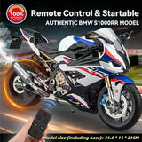 Remote start 1:6 For BMW S1000RR alloy die-casting motorcycle model sound light dynamic collection hobbies birthday Gift boys