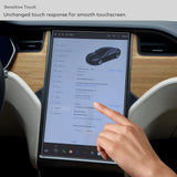 INNOSURE Tempered Glass Screen Protector Tesla Model S (2013-2020), Model X (2016-2020) Vertical Infotainment 17" Touchscreen