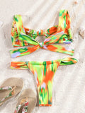 ZRTAK Two Piece Suit Bikinis 2026 Women Swimsuit Push Up Bathing Suit Sexy Bikinis Sets Swimwear Print Beachwear Solid Biquinis