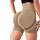 Women Yoga Shorts High Waist Workout Shorts Fitness Yoga Lift Butt Fitness Ladies Yoga Gym Running Short Pants Sportswear