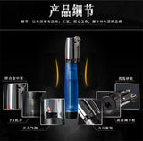 Magic Blue Flame Grinding Wheel Lighter Metal Butane Gas Flint Lighter Cigarette Lighter Smoking Accessories Ensendedores