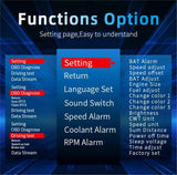With Navigation GPS OBD2 Speedometer C3 HUD Car Electronic Auto Projector HUD Protable Head Up Display Car Accessories