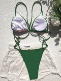 Sexy Extreme Mini Micro String Women Swimwear One Piece Swimsuit Female Cross Backless Monokini High Cut Bathing Suit Swim Lady