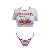 S -XL 13 Color Printed Three-Piece Bikini Set Short Sleeve Bikini Female Swimsuit Women Swimwear Bather Bathing Suit Swim V6854G
