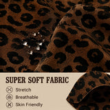 Leopard Print Workout Onesie Cross Open Back Athletic Rompers Sleeveless Yoga Jumpsuit Workout Outfit for Gym Pilates