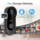Tuya WiFi Home Smart Video doorbell Outdoor bidirectional HD door eye camera 1080P support SD card cloud storage waterproof