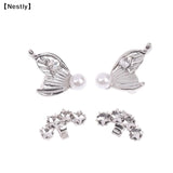 1Pairs Headphone Diameter Buckle Zircon Decorative Headphone Decoration Clip Removable Easy To Install Earbud Accessories