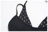 Women New Fake Two piece Yoga Bra Color Contrasting Back Sports Bra Gym Strap Hanging Neck Strap Fitness Bra Sports Bra Female