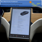 INNOSURE Tempered Glass Screen Protector Tesla Model S (2013-2020), Model X (2016-2020) Vertical Infotainment 17" Touchscreen