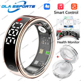 Smart Ring Display Screen and Touch, Wireless Charging,Smart Control,Health Manager,5ATM Waterproof For Men Women New Rings
