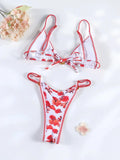 ZRTAK Sexy 2026 Floral Bikini Micro Thongs Bathing Suit Swimsuit Women Biquini Bandage Beachwear Swimwear 2 Piece Bikini Sets