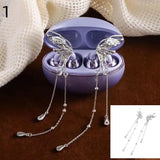 1Pairs Headphone Diameter Buckle Zircon Decorative Headphone Decoration Clip Removable Easy To Install Earbud Accessories