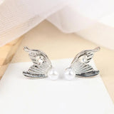 【1Pair Butterfly Rhinestone Decor For Clip On Earbuds Open Ear Accessories Removeable DIY Earphone Decoration】