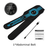 EMS Muscle Stimulator Toner Abdominal Toning Belt Body Slimming Massager Belly Waist Back Arm Leg Fitness Massage USB Recharge