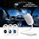 HD Smart Dynamic 3D Holographic Night Light Projector 2-IN-1 360° Adjustable Galaxy & Ocean Projector for Bedroom Ceiling