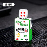 Rotating Dice Mahjong Stereoscopic Design Windproof Red Flame Butane Gas Lighter Pull down Ignition Outdoor Fun Lighters