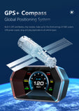 P17 HUD OBD2 GPS On-board Computer Car Electronics Accessories Head Up Display Vehicle Speed Voltage With Overspeed Alarm Gauge