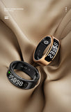 R11C Smart Ring Men Women Display Screen Gesture Swipe Video Smartring Waterproof Heart Rate Sleep Monitor Qring for Android IOS