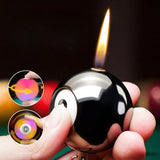 2026 Creative Billiards Flash Butane Gas Lighter Outdoor Key Pendant Gyro Pressing Ignition Cool Lighters Smoking Accessories
