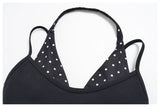 Women New Fake Two piece Yoga Bra Color Contrasting Back Sports Bra Gym Strap Hanging Neck Strap Fitness Bra Sports Bra Female