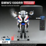 Remote start 1:6 For BMW S1000RR alloy die-casting motorcycle model sound light dynamic collection hobbies birthday Gift boys