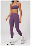 2PCS Yoga Suit Women Tracksuit Sports Bra High Waist Leggings Outfit Gym Set Fitness Athletic Wear Workout Clothes Sportswear